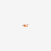 Orecchino stud Farfalla DoDo in oro rosa 9K, design delicato e romantico a forma di farfalla.